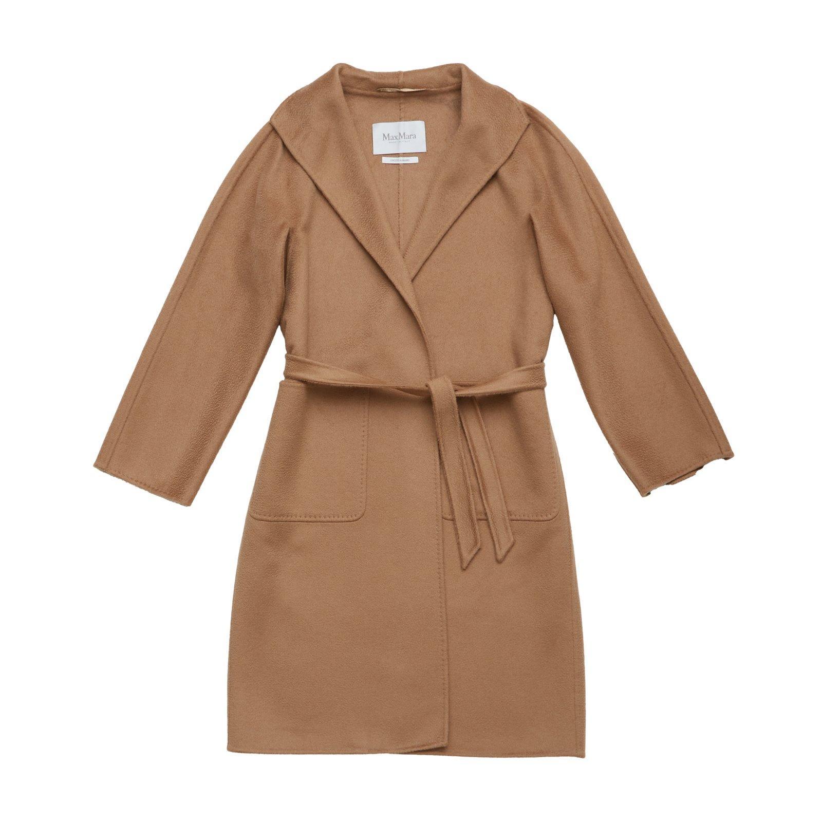 max mara lilia belted long-sleeved coat