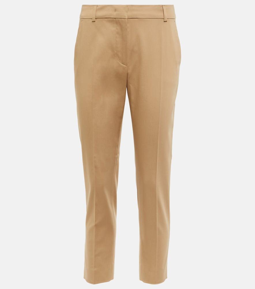 max mara lince slim cotton pants