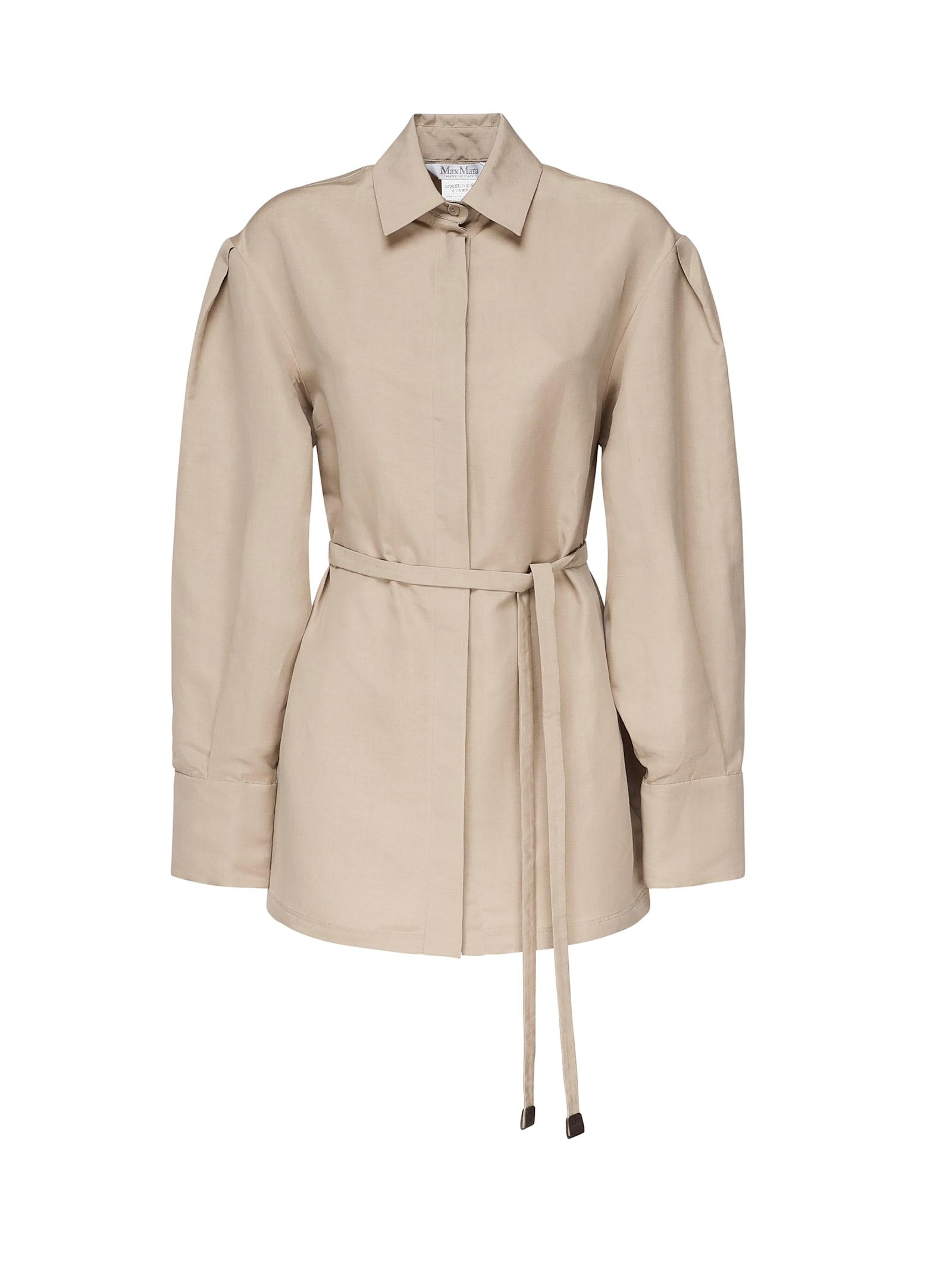 max mara linen and silk business shirt