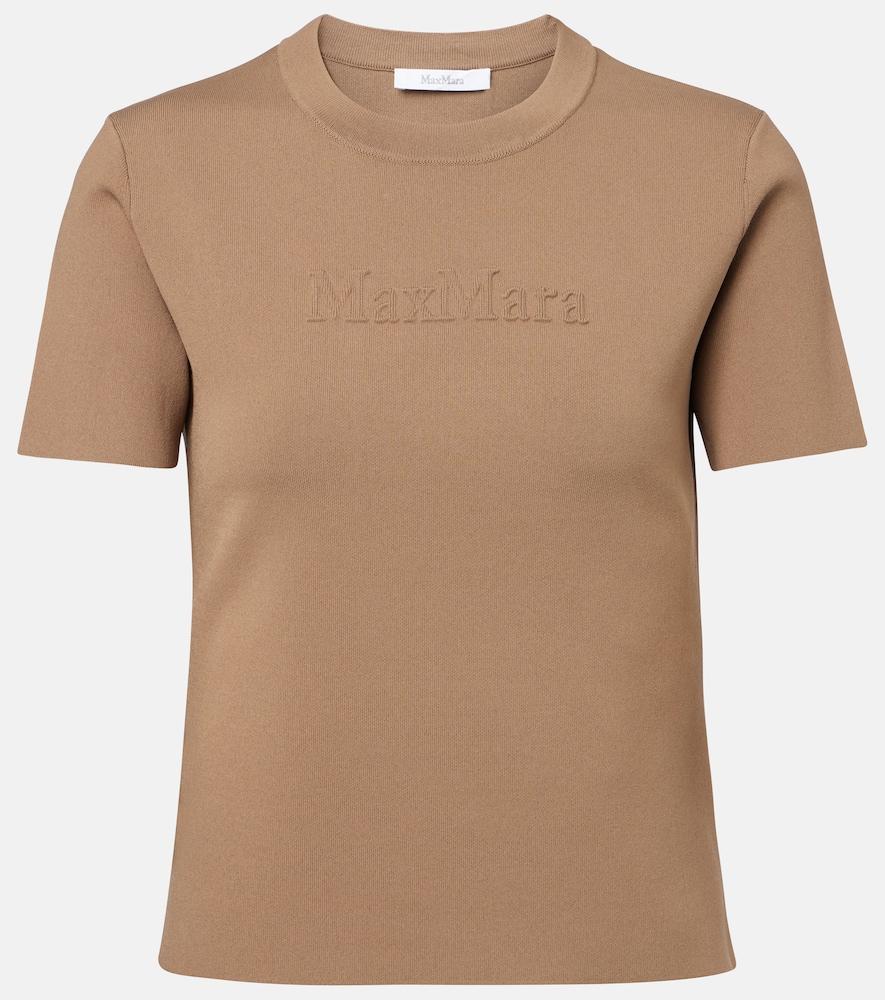 max mara logo embroidered t