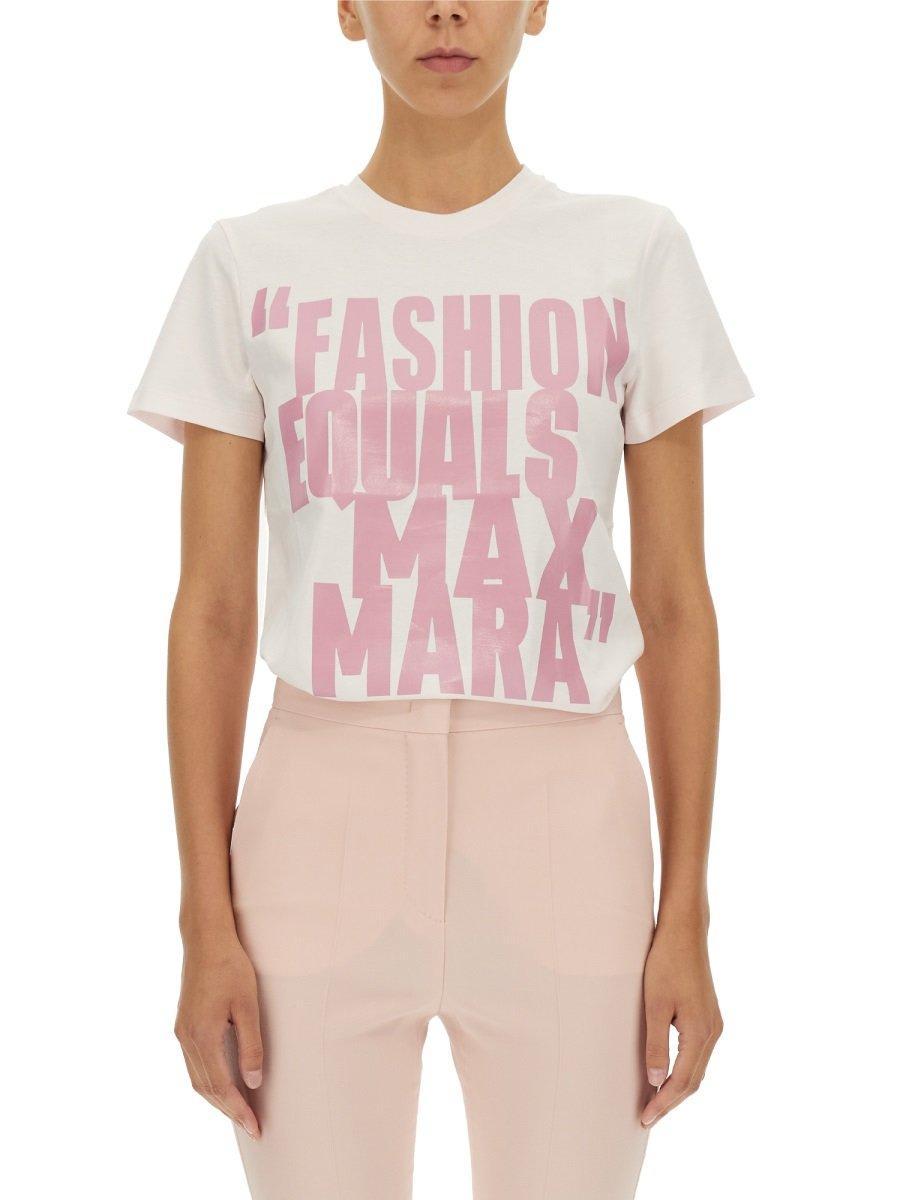 max mara logo printed crewneck t-shirt
