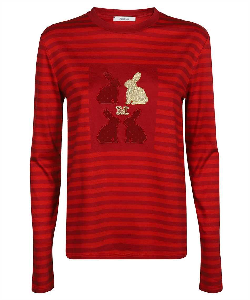 max mara long sleeve cotton t-shirt