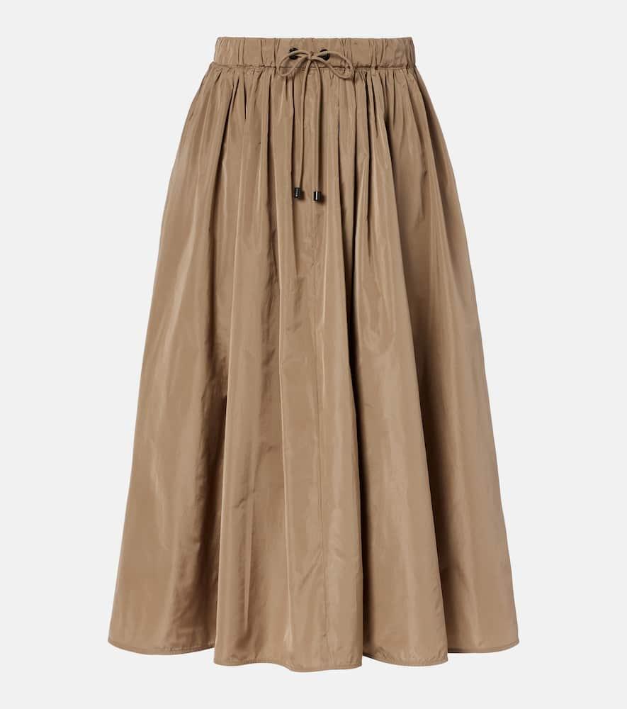 max mara lonza taffeta midi skirt