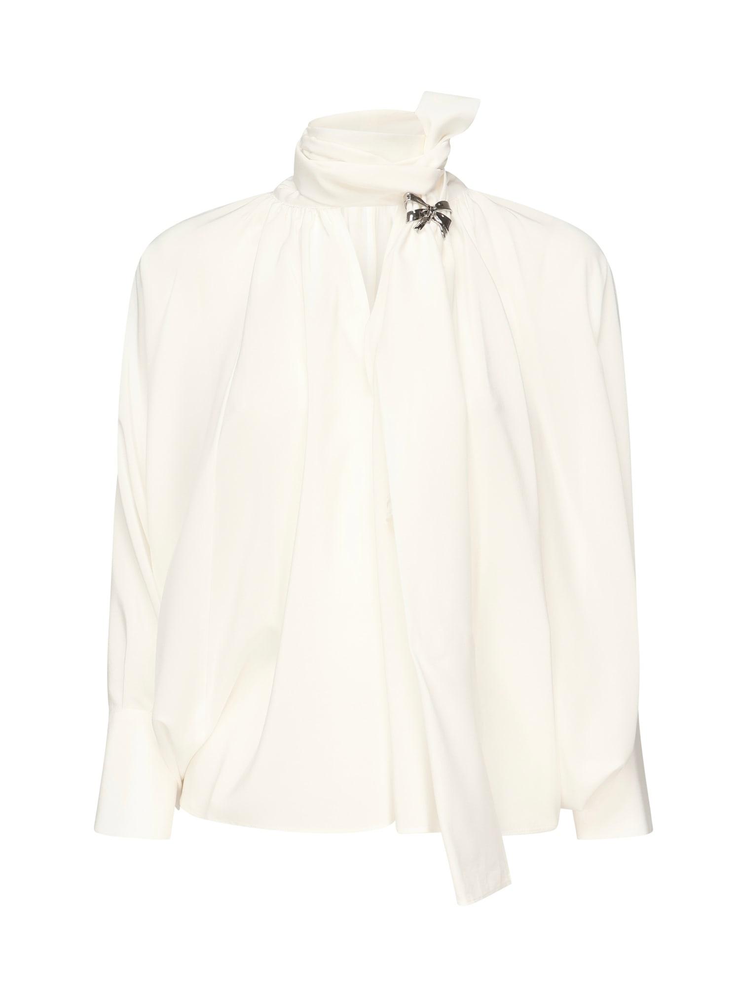 max mara loose-fit pure silk blouse