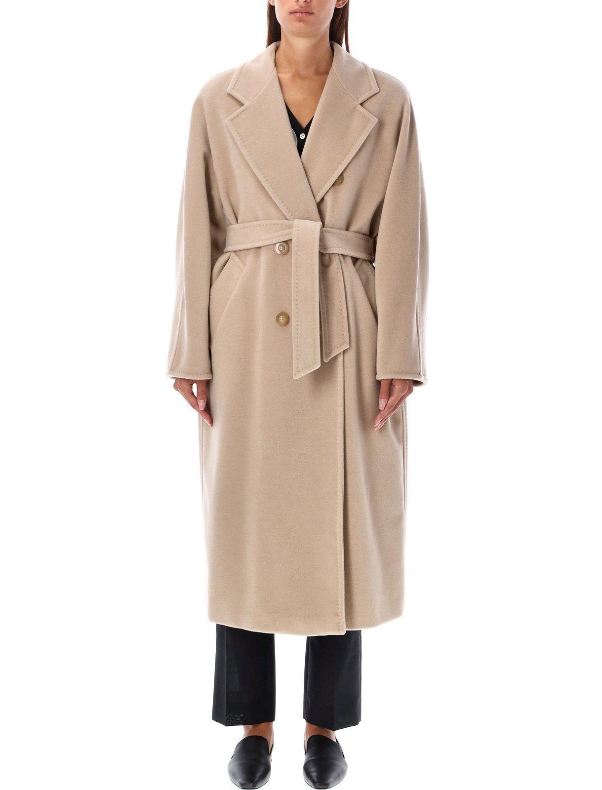 max mara madame double-breasted belted coat