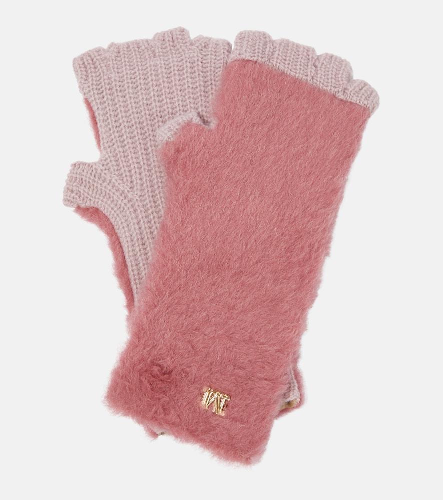 max mara manny teddy fingerless gloves
