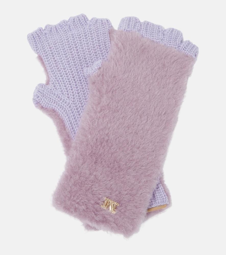 max mara manny teddy fingerless gloves