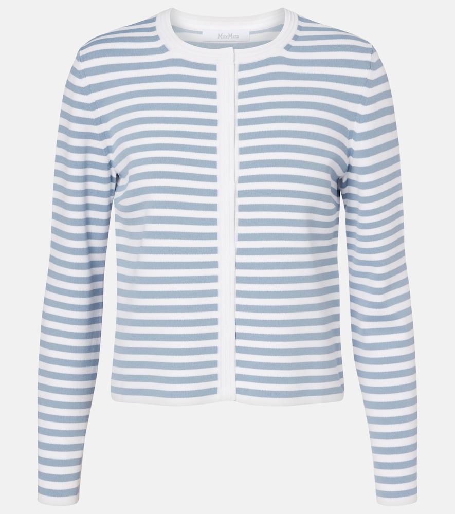 max mara master striped cardigan