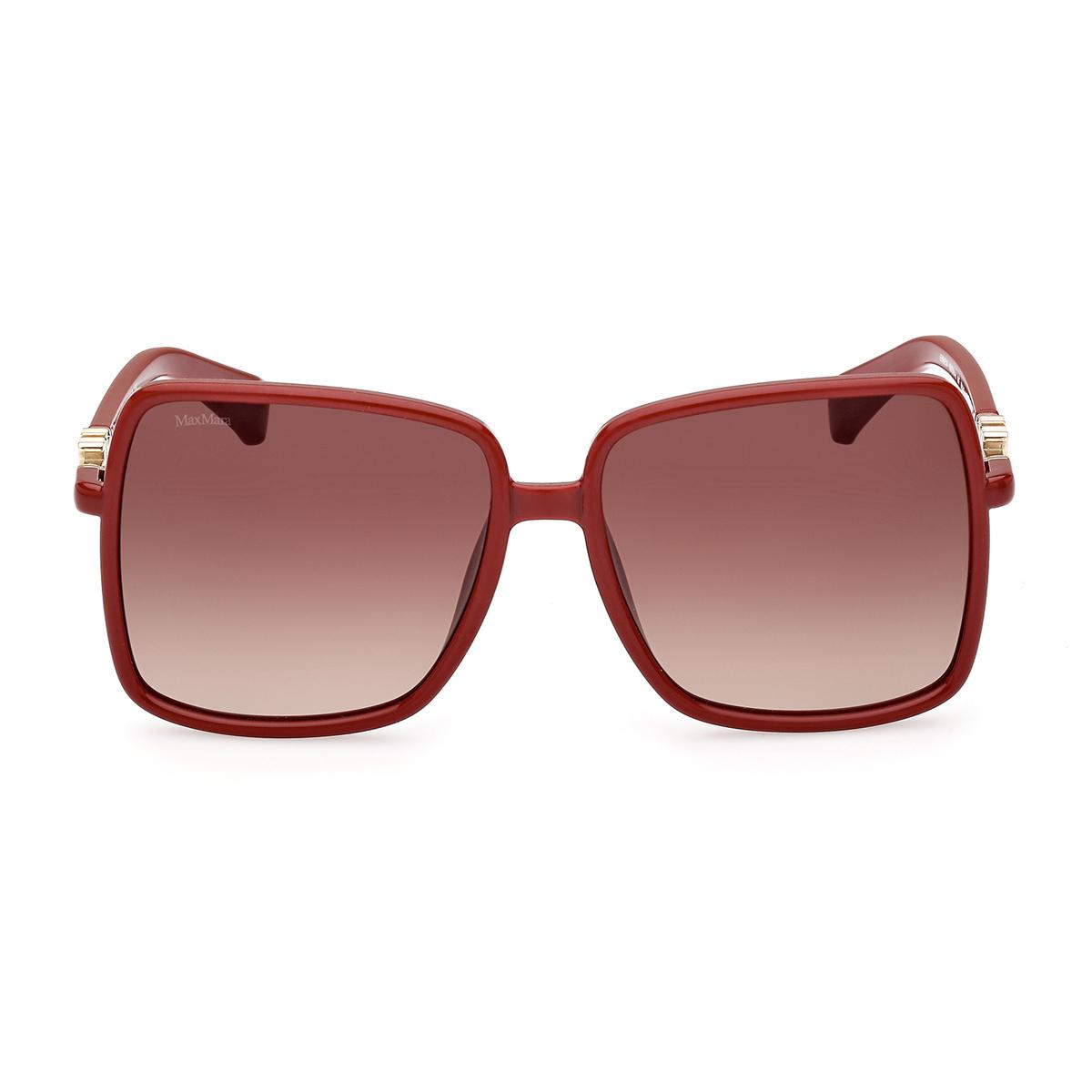 max mara maxmara mm0064 66f rosso acetate occhiali sole - women