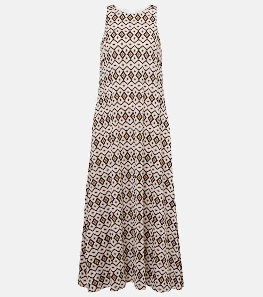 max mara miki printed maxi dress