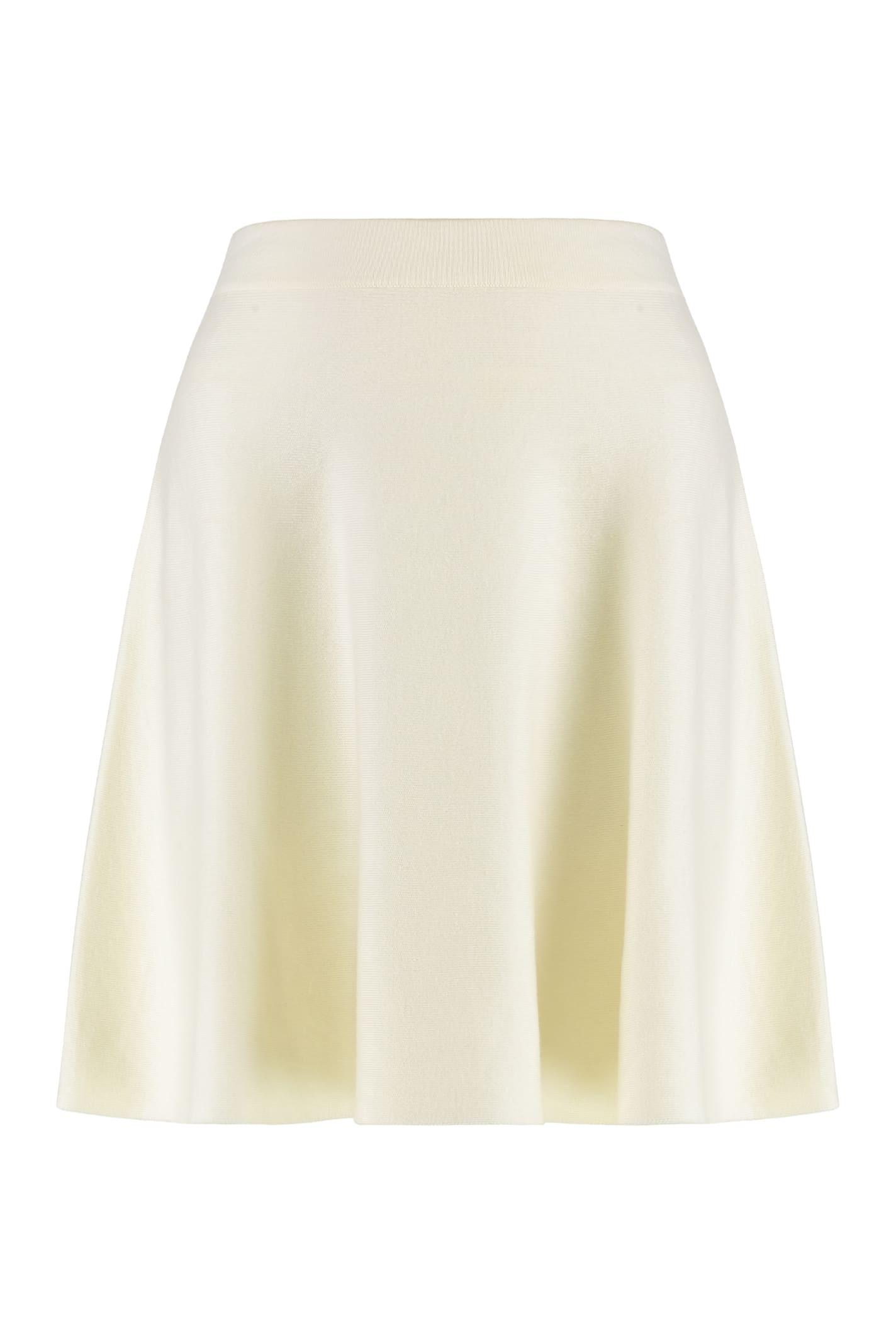 max mara miniskirt ubalda in crêpe cotton