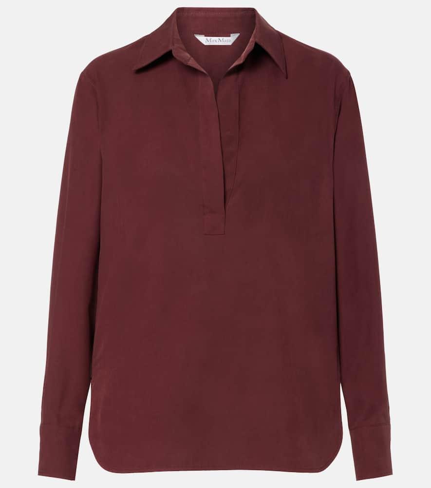 max mara mirko silk crêpe blouse