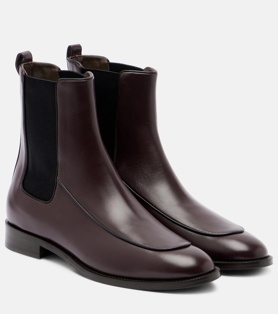 max mara mirto leather chelsea boots