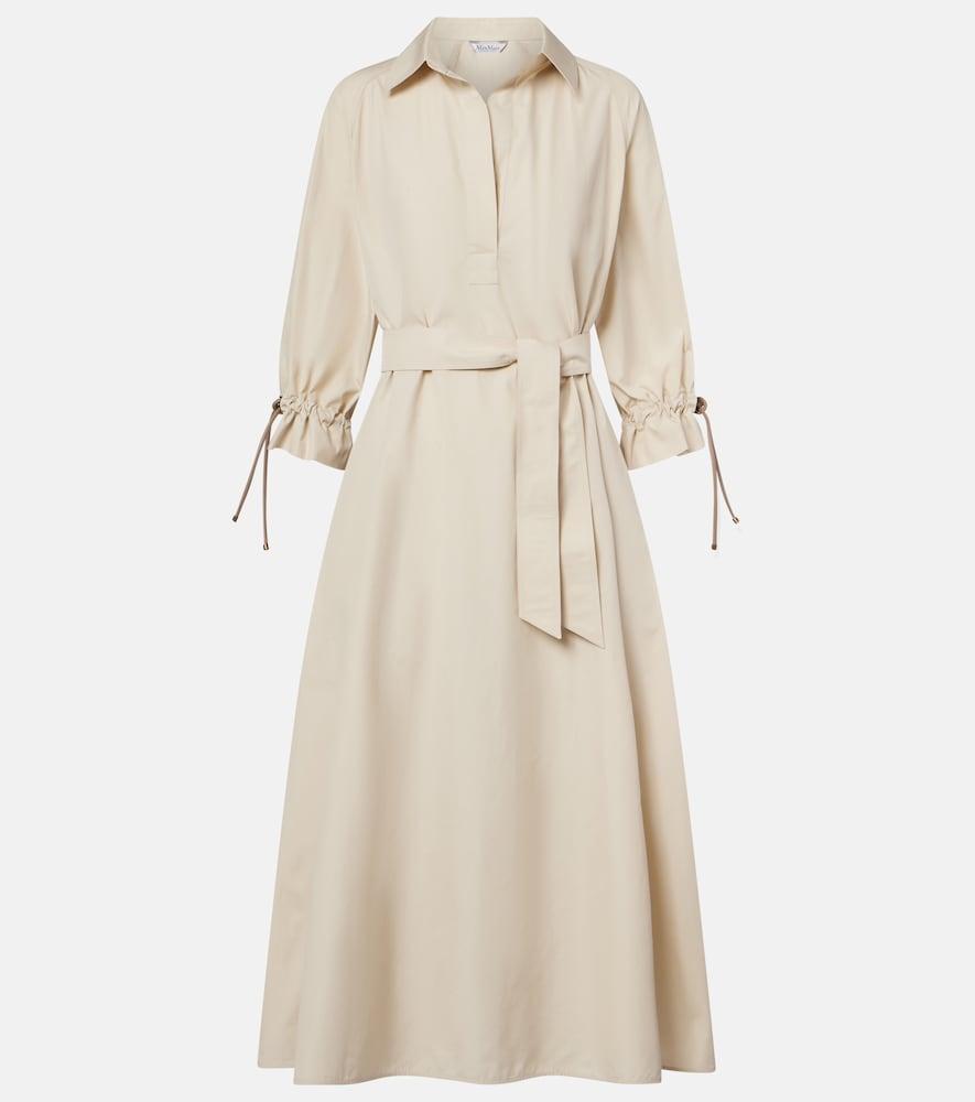 max mara mirto oversized cotton poplin shirt dress
