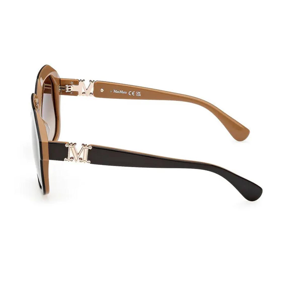 max mara mm0056 50f marrone celluloid occhiali sole - women