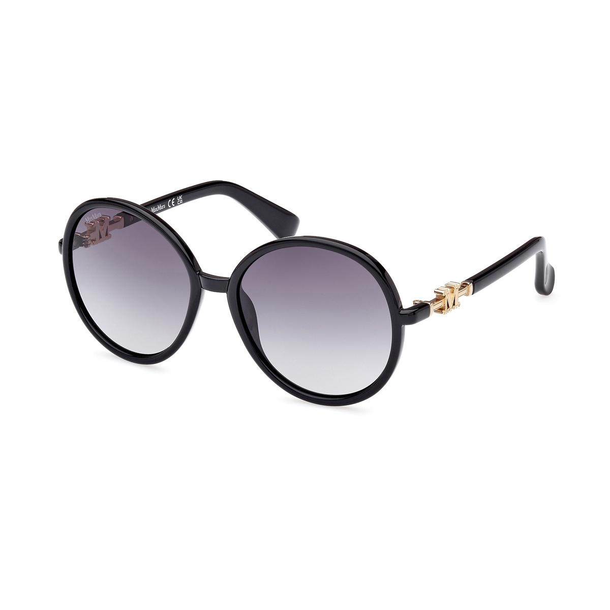 max mara mm0065 01b nero acetate occhiali sole - women