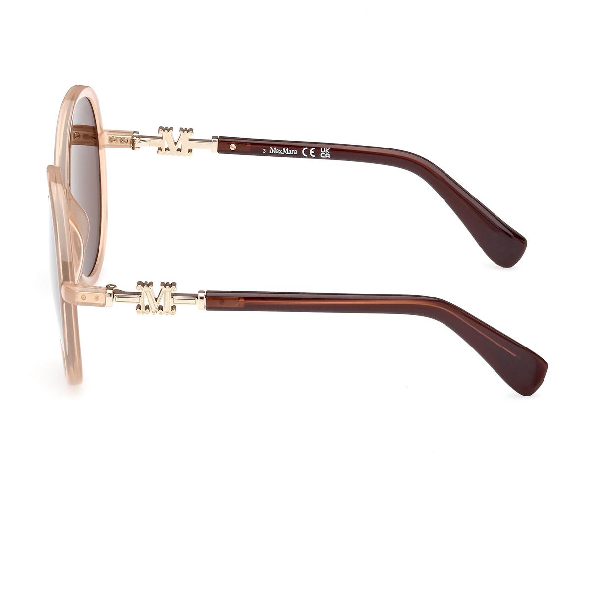 max mara mm0065 59f beige acetate occhiali sole - women