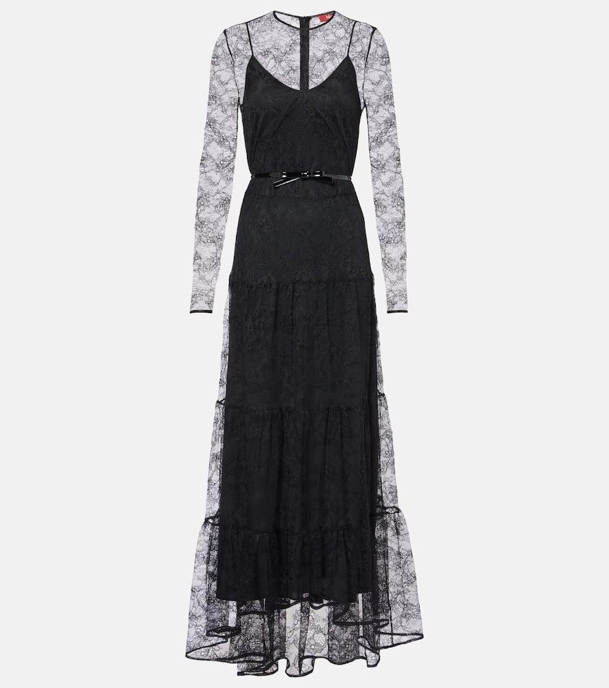 max mara modane lace maxi dress