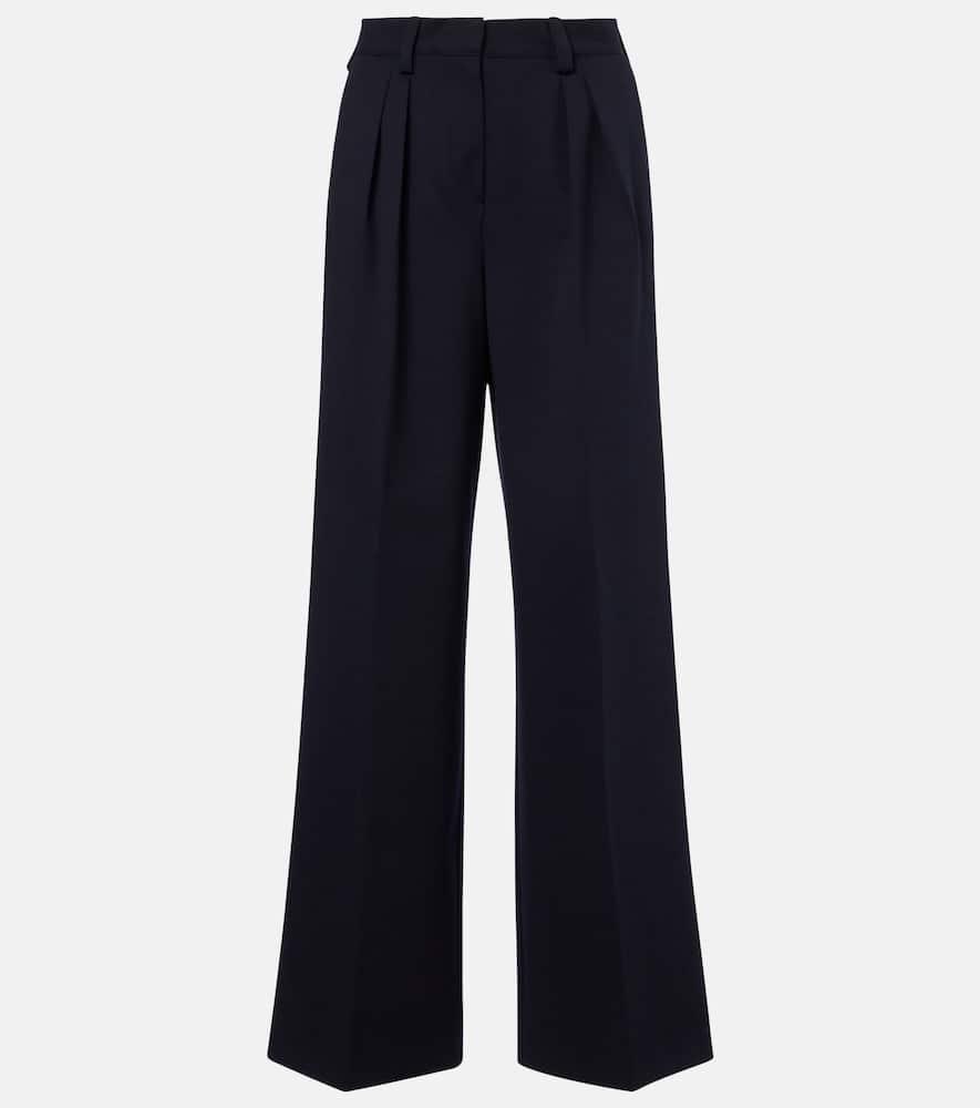 max mara molo pleated wool and cotton