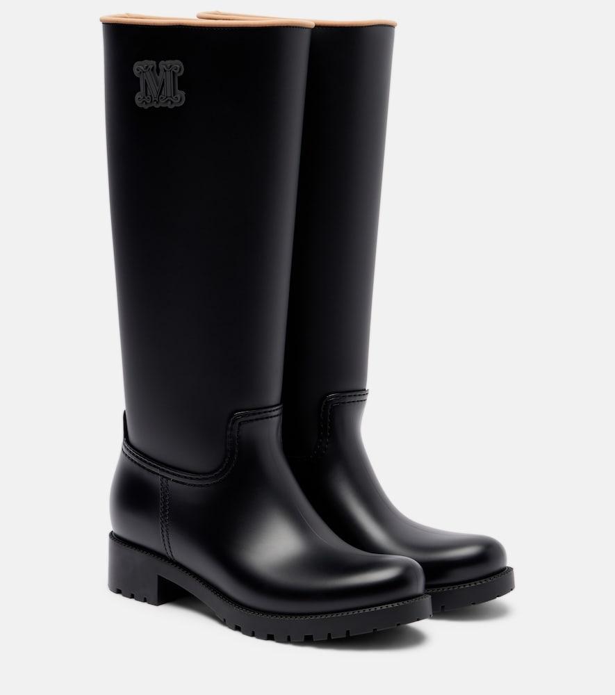 max mara monogram rain boots