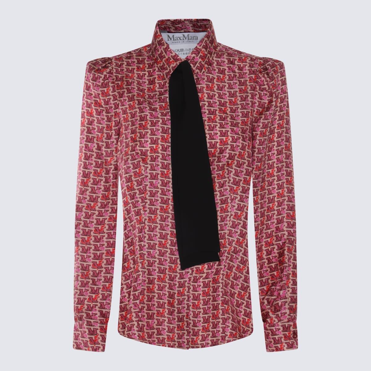 max mara multicolor silk mino shirt