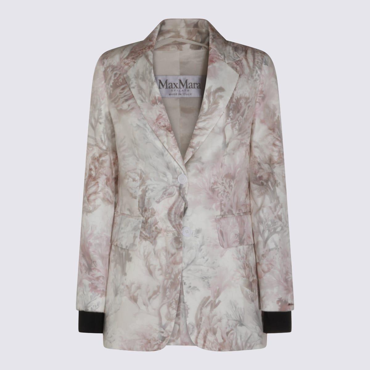 max mara multicolor silk mxspalomba blazer