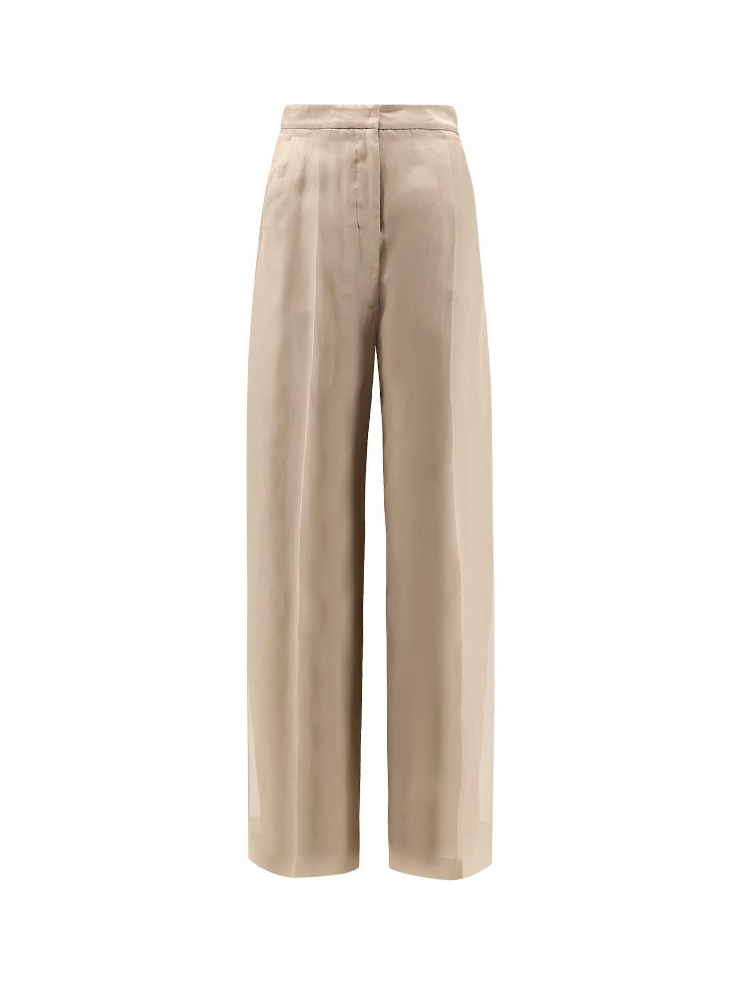 max mara mxeolivi silk trousers