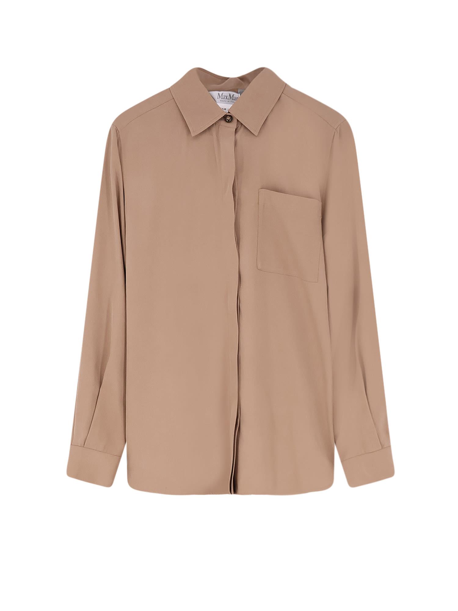 max mara mxmsiamese silk shirt