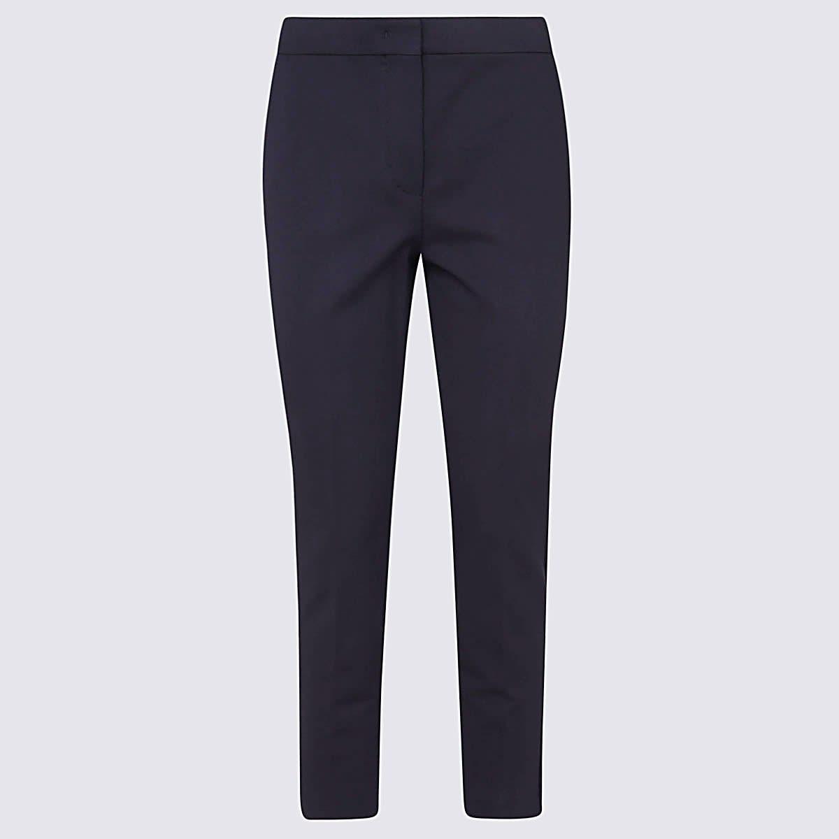 max mara navy viscose stretch pegno pants