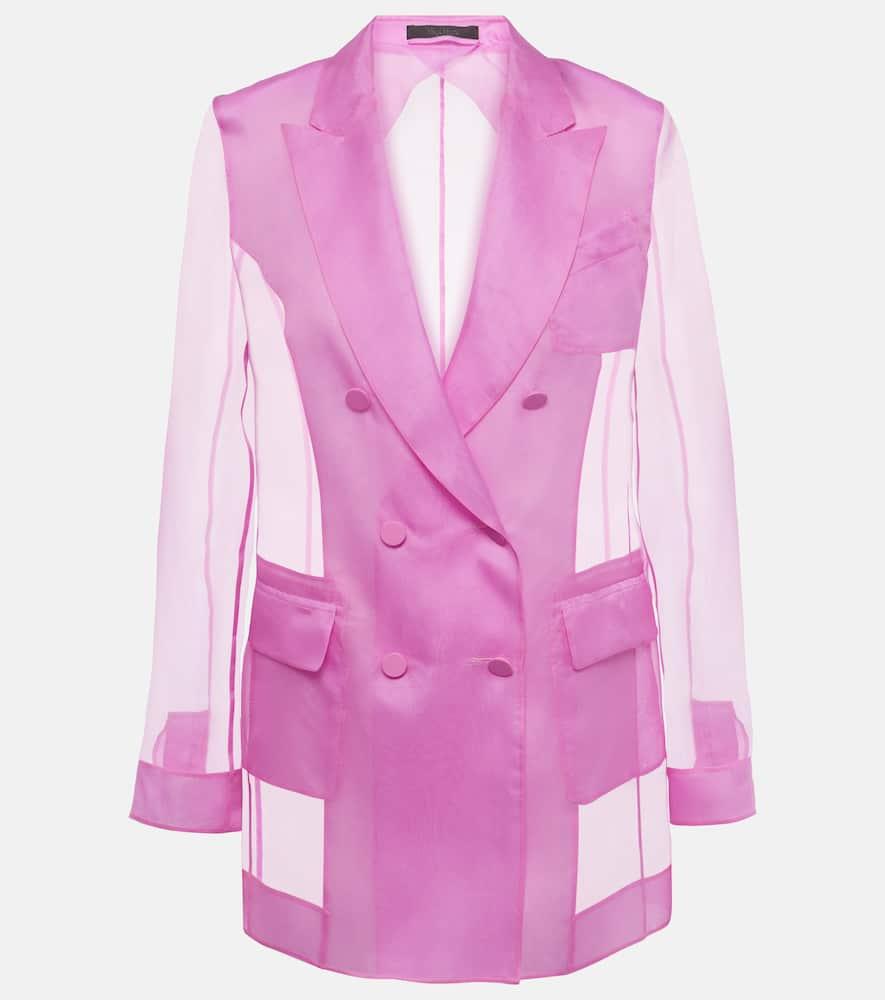 max mara negrar silk organza blazer