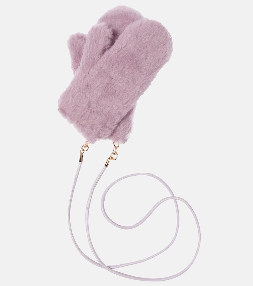 max mara ombrato teddy mittens
