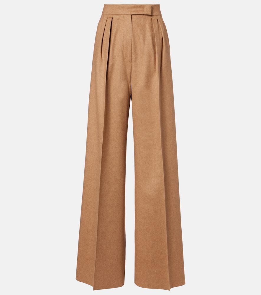 max mara ori pleated camel hair wide