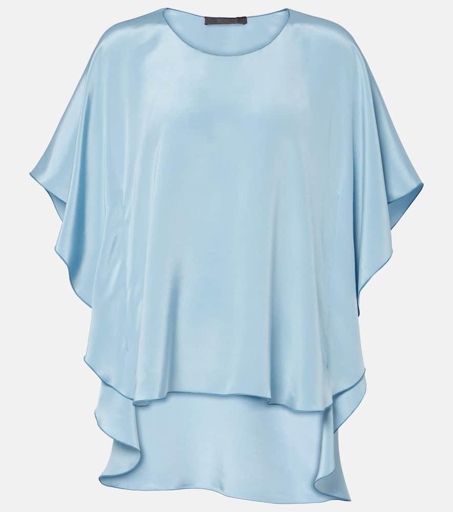 max mara oronte silk crêpe de chine blouse