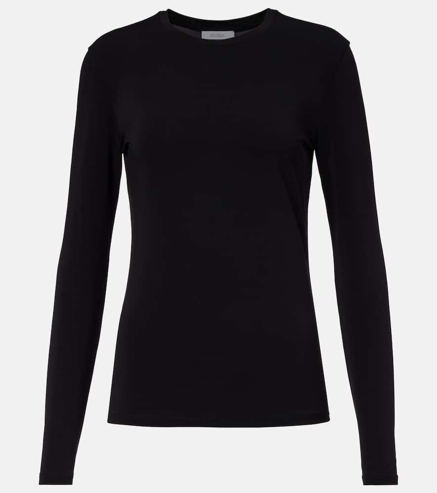 max mara ortensia jersey top