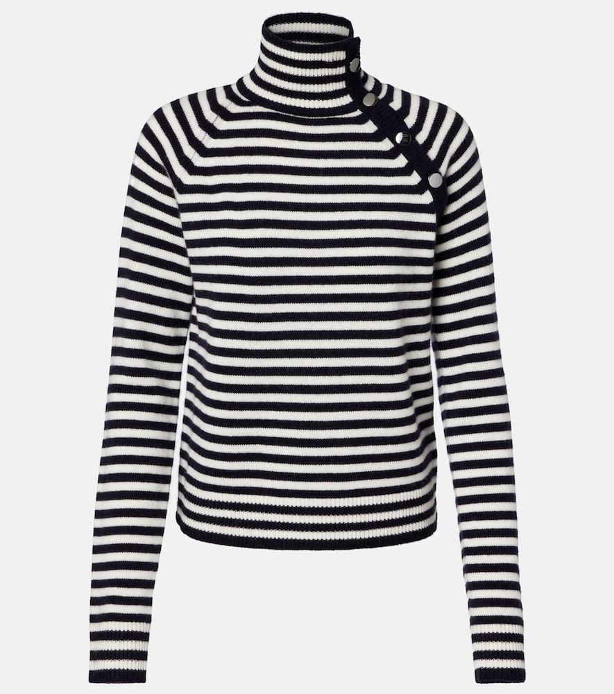 max mara paniere striped cashmere turtleneck top