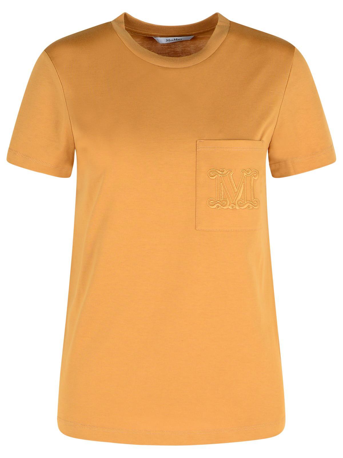 max mara papaia camel cotton t-shirt