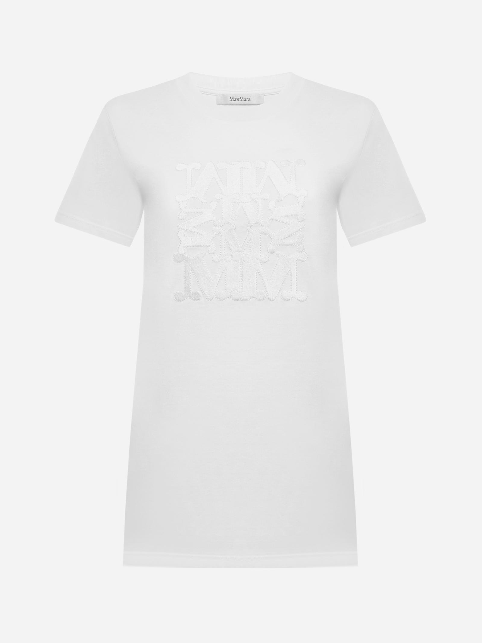 max mara park monogram cotton t-shirt