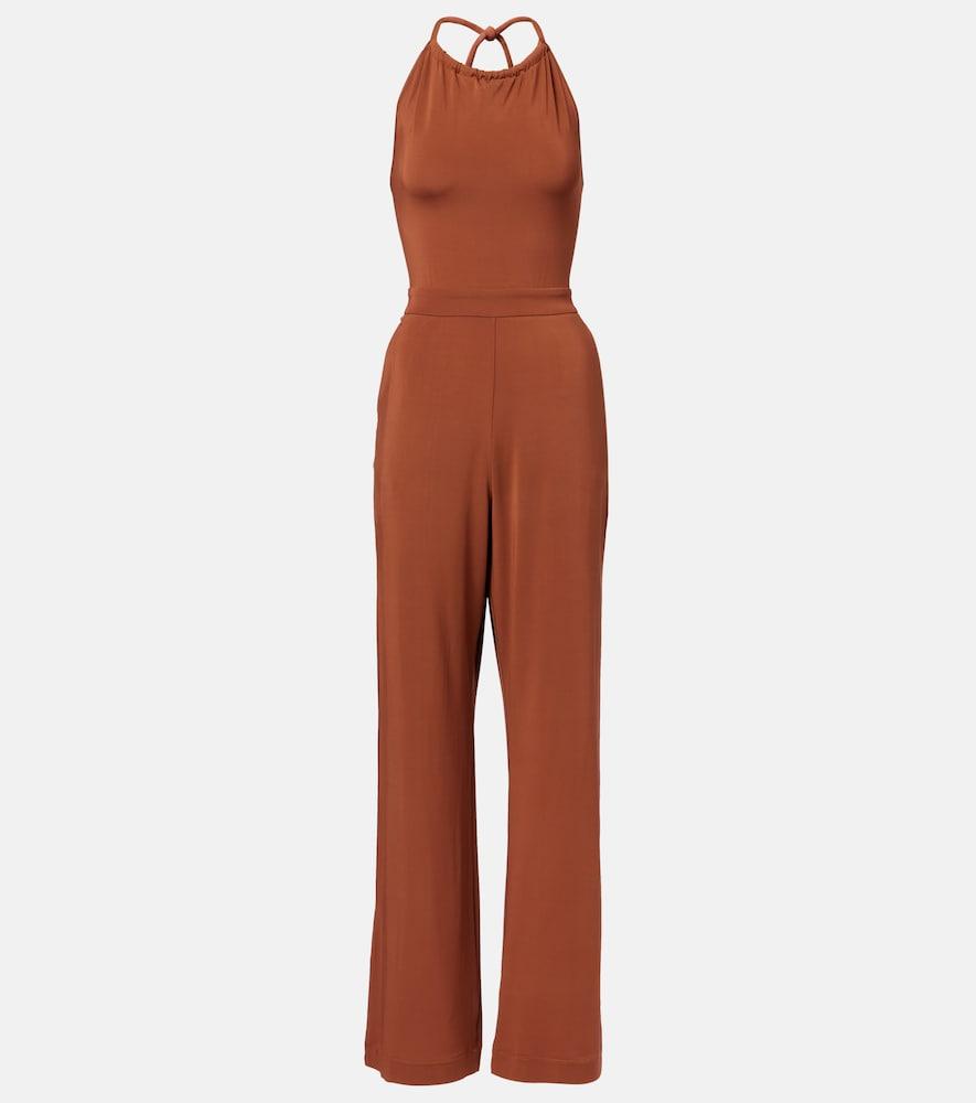 max mara parsec halterneck beach jumpsuit