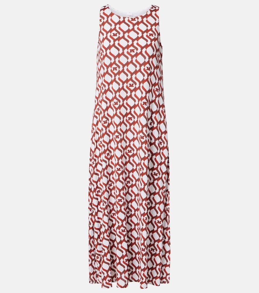 max mara paste printed midi dress