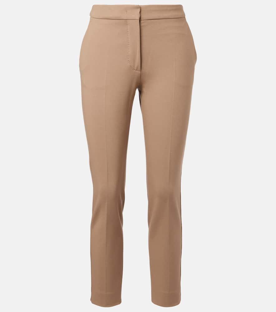 max mara pegno cropped jersey pants