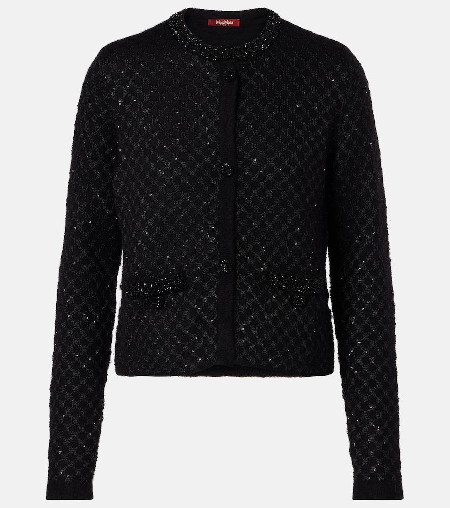 max mara perdoni sequined cardigan