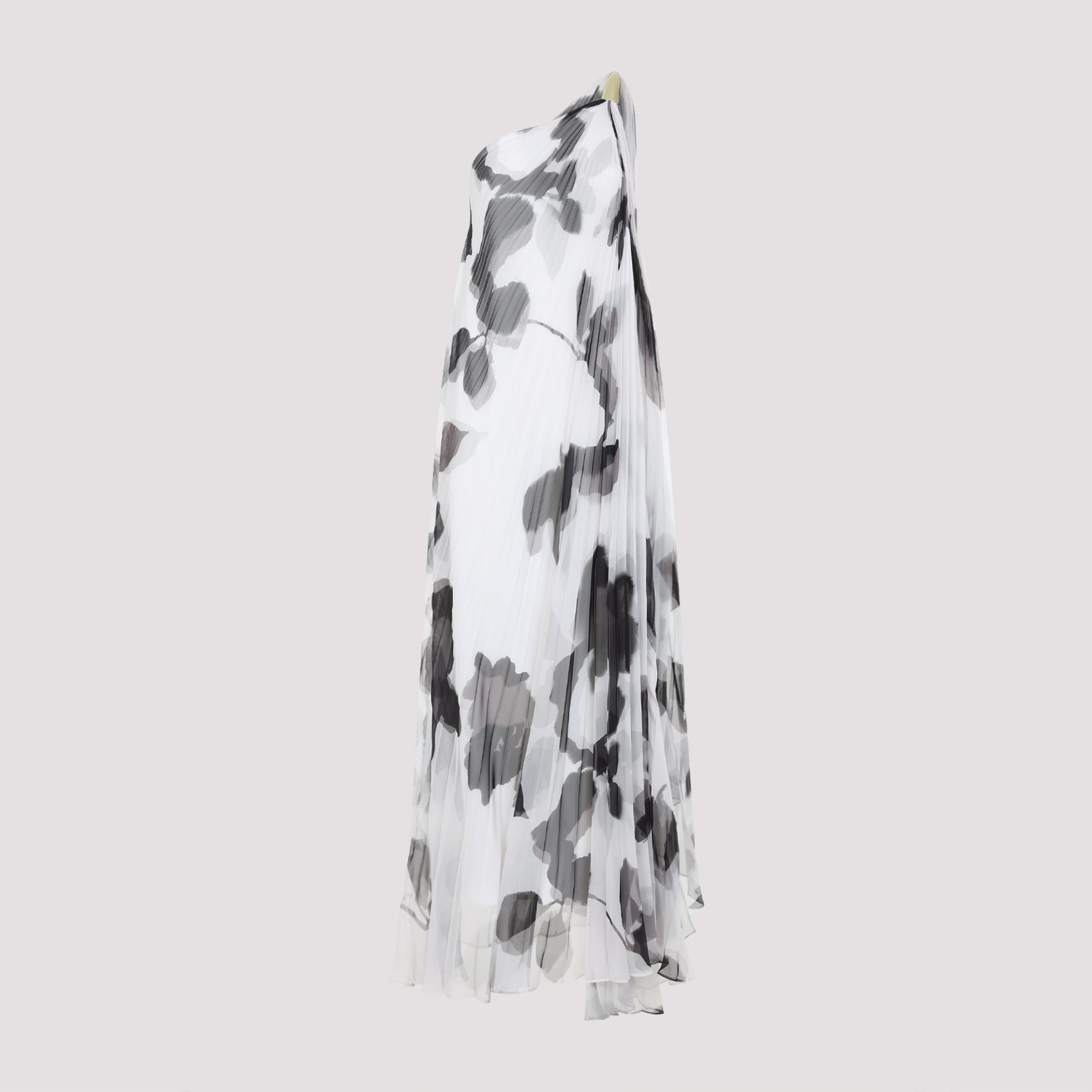 max mara pianoforte fuggito long dress white polyester - women