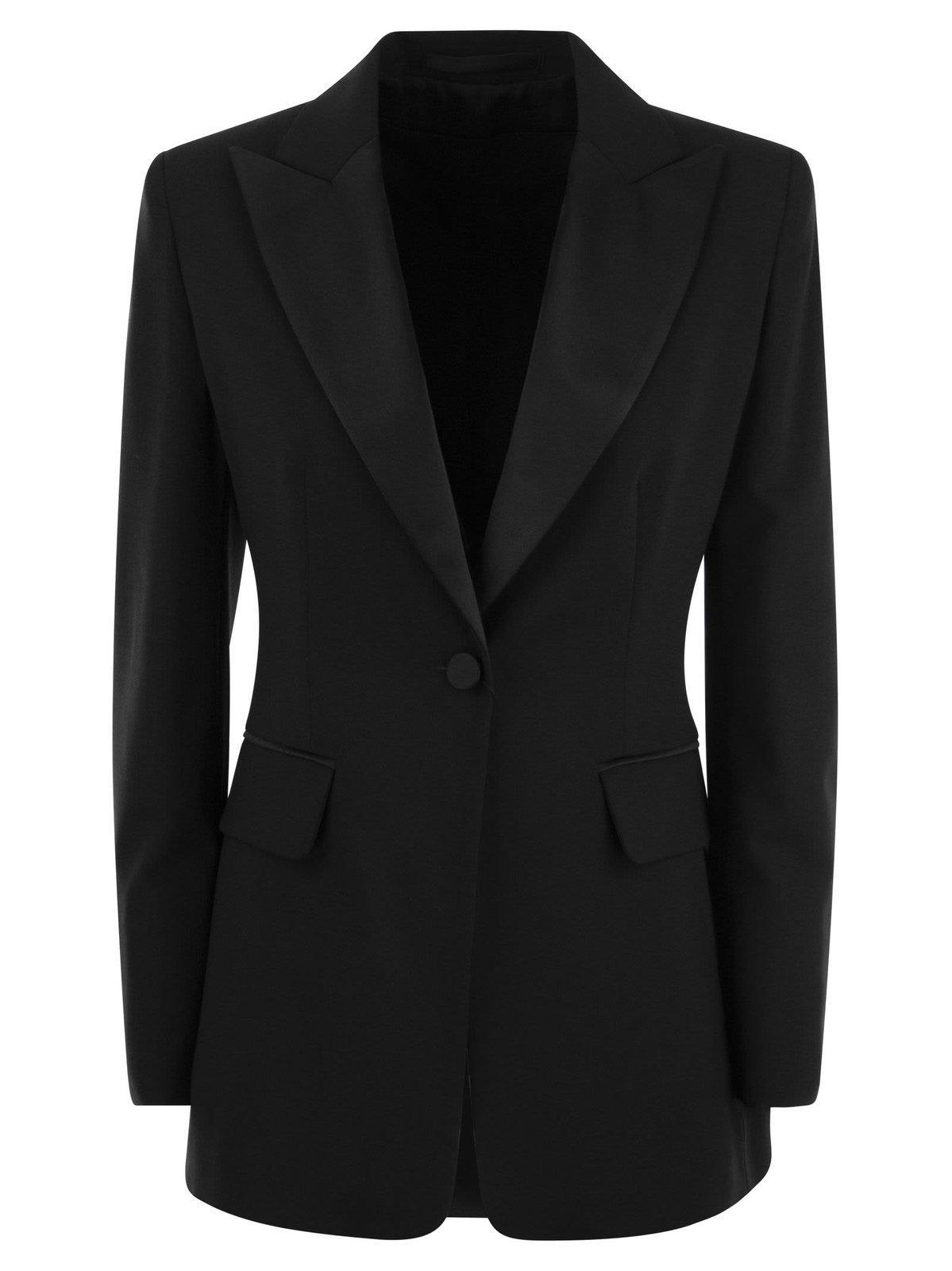 max mara pianoforte gara buttoned v-neck blazer