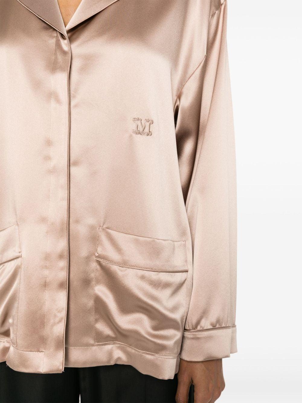 max mara pianoforte jackets brown silk - women