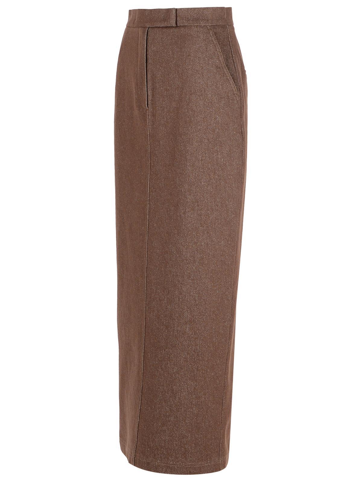 max mara pianosa brown cotton skirt