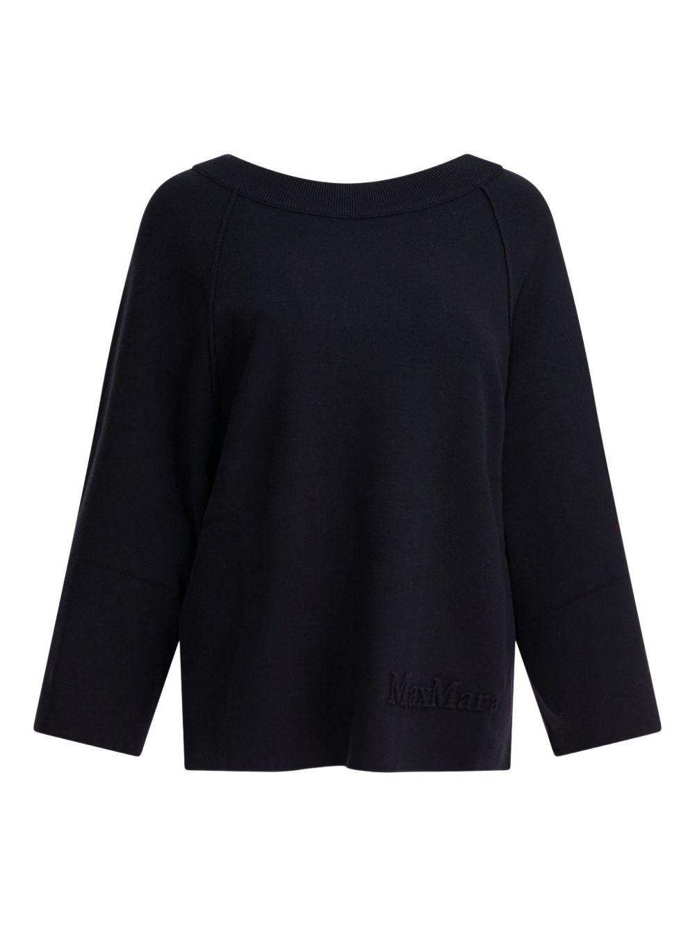 max mara pure sweaters blue viscosa - women
