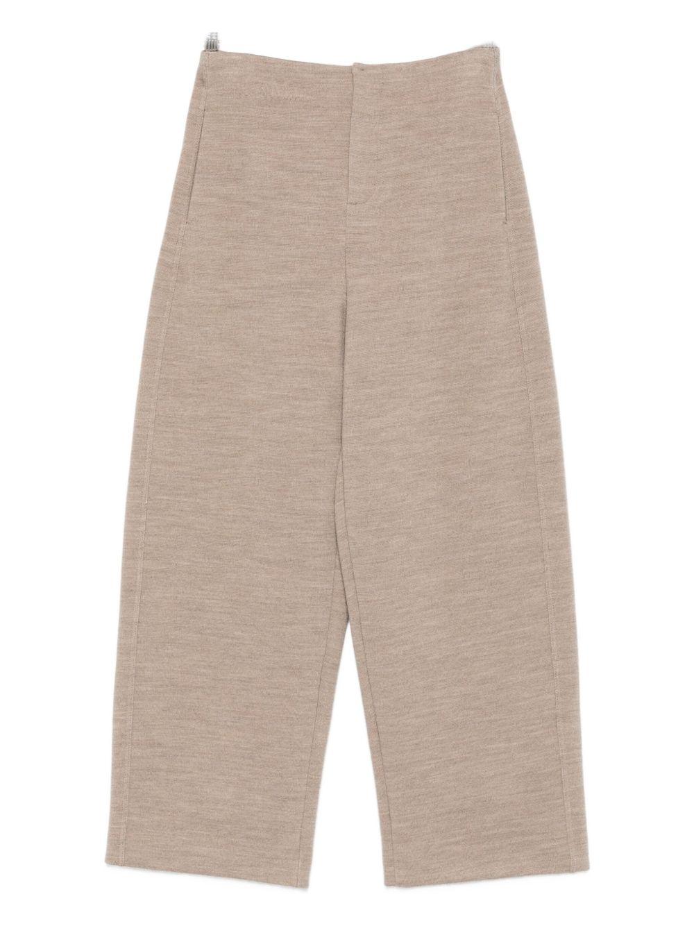 max mara pure trousers beige wool - women