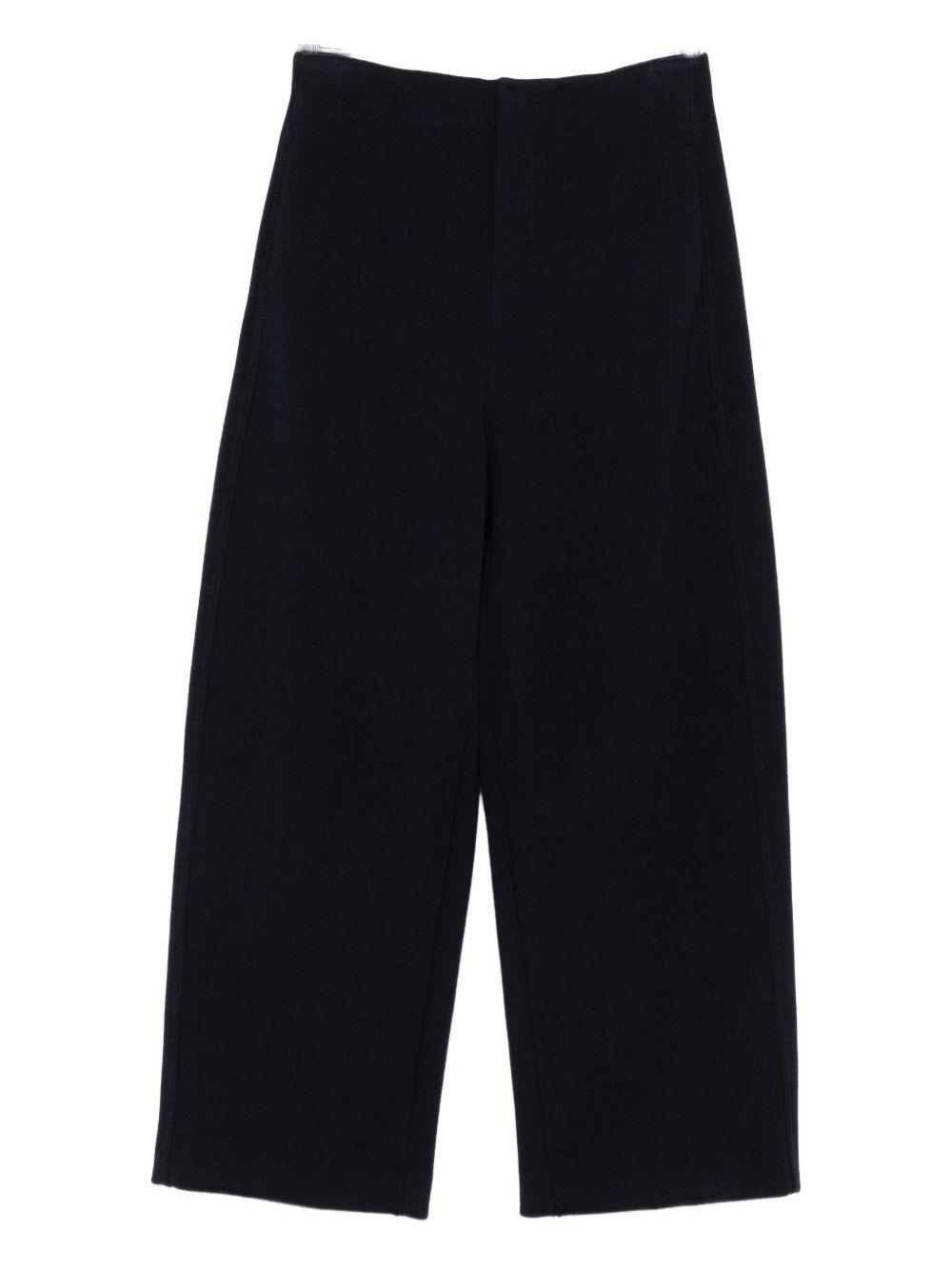 max mara pure trousers blue wool - women