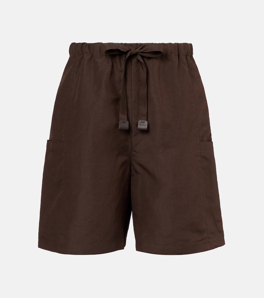 max mara quebec linen and silk shorts