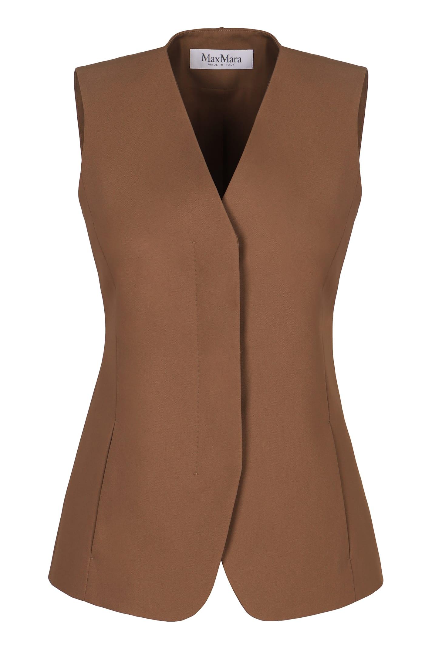 max mara reno single-breasted vest